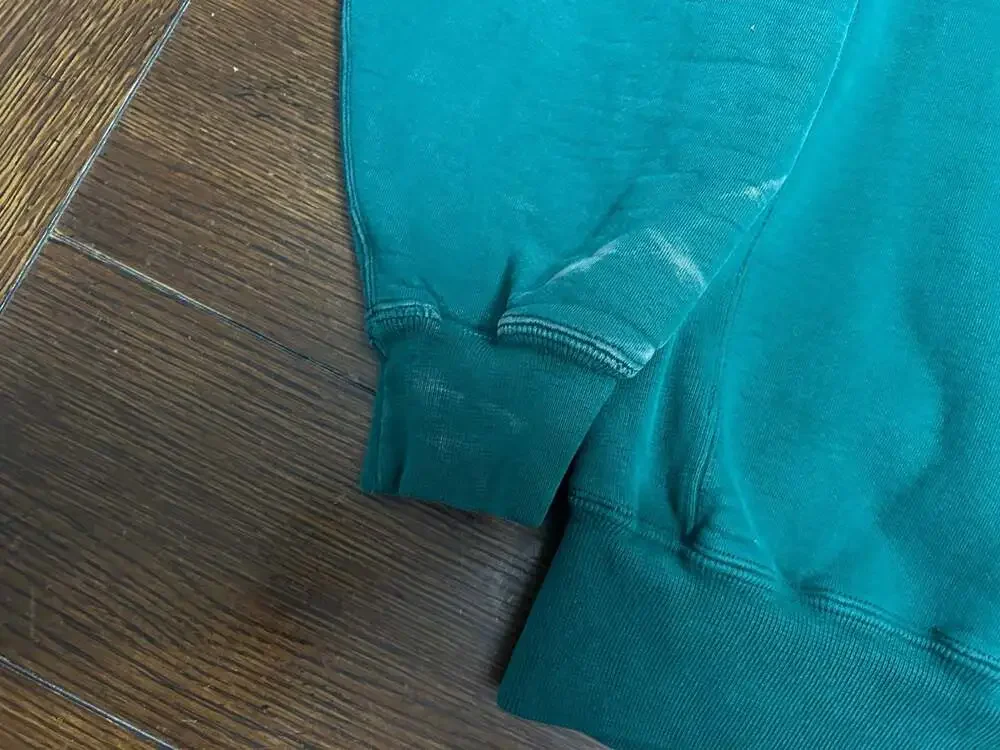Vintage 90s Russell Athletic Pro Cotton Crewneck Sweatshirt Green Fade Heavy USA